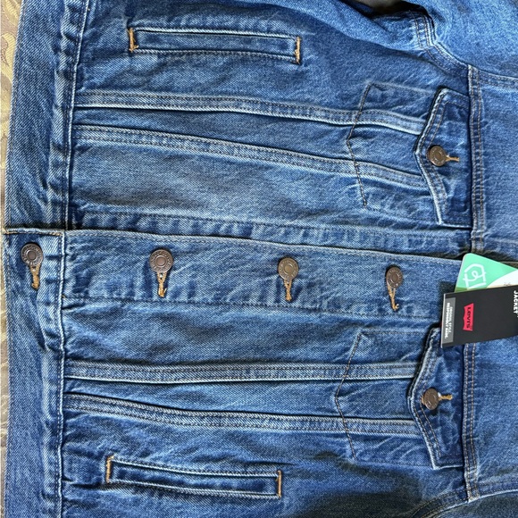 Levi’s ORIGINAL TRUCKER JACKET Soft As Butter Medium Wash blue Women Size M - Picture 13 of 16